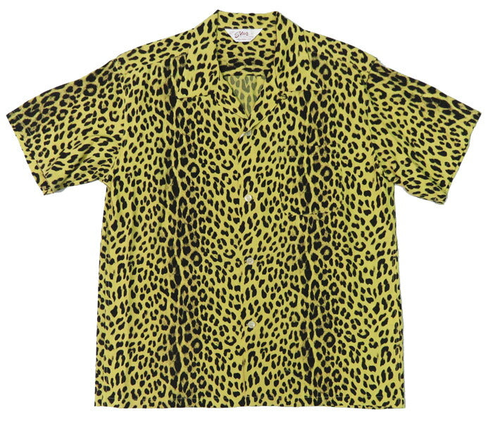 STAR OF HOLLYWOOD スターオブハリウッド 半袖 レーヨン オープンカラー シャツ LEOPARD アロハシャツ ハワイアンシャツ SH39490 【2025年春夏新作】