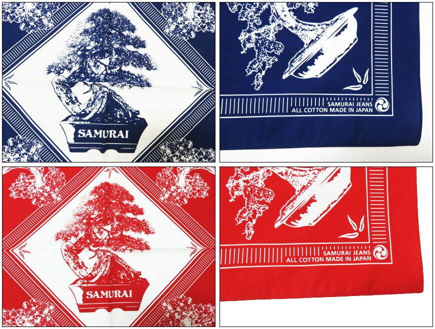 サムライジーンズ SAMURAI JEANS バンダナ 盆栽 五葉松 BANDANA SJ-BANDANA-01【2025年春夏新作】