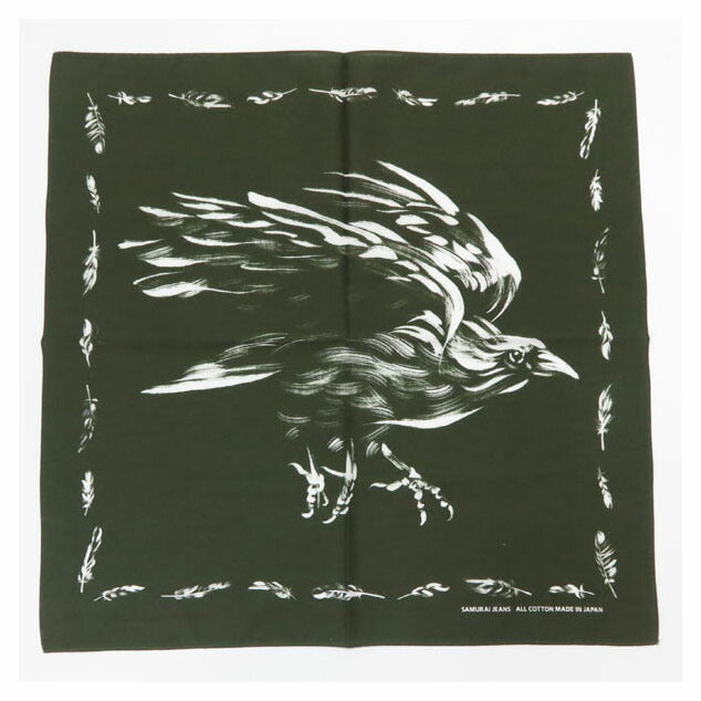 サムライジーンズ SAMURAI JEANS バンダナ 八咫烏柄 BANDANA SJ-BANDANA-02【2025年春夏新作】