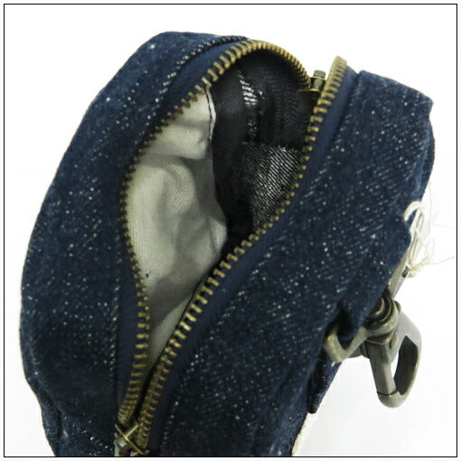 サムライジーンズ SAMURAI JEANS ミニ デニムポーチ 18oz藍+サムライコットンセルビッチデニム SJDP24-AI 【2024-25年秋冬新作】