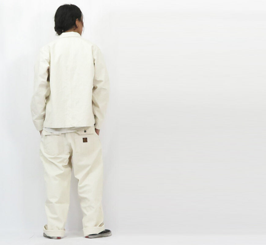 SUN SURF サンサーフ SAILOR MOKU PRODUCTS 10oz. コットンダック ホワイト ワークジャケット カバーオール SM15689 【2025年春夏新作】