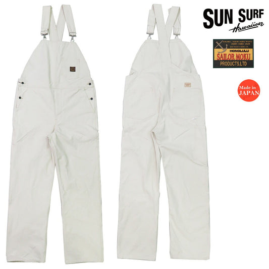 SUN SURF サンサーフ SAILOR MOKU PRODUCTS 10oz. コットンダック ホワイト オーバーオール SM42523 【2025年春夏新作】