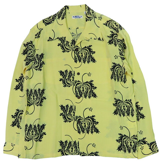 サンサーフ SUN SURF 長袖 レーヨンハワイアンシャツ CORAL HIBISCUS アロハシャツ SS29402 【2025年春夏新作】
