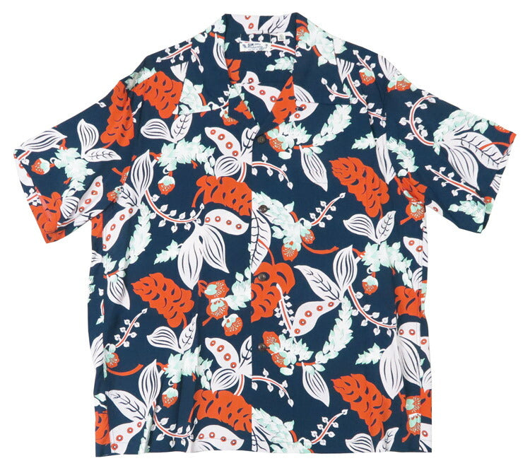 サンサーフ SUN SURF 半袖 レーヨン羽二重 ハワイアンシャツ 「SHELL GINGER」 DISTINCTIVE SPORTSWEAR アロハシャツ SS39423 【2025年春夏新作】