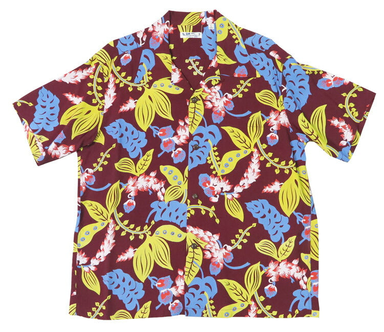 サンサーフ SUN SURF 半袖 レーヨン羽二重 ハワイアンシャツ 「SHELL GINGER」 DISTINCTIVE SPORTSWEAR アロハシャツ SS39423 【2025年春夏新作】
