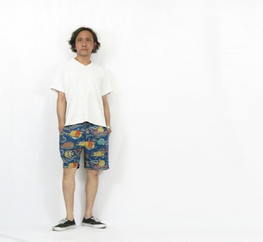 サンサーフ SUN SURF ショーツ ハーフパンツ DOBBY COTTON SHORTS “OCEAN ACTIVITIES” by 柳原良平 with MOOKIE SS52570