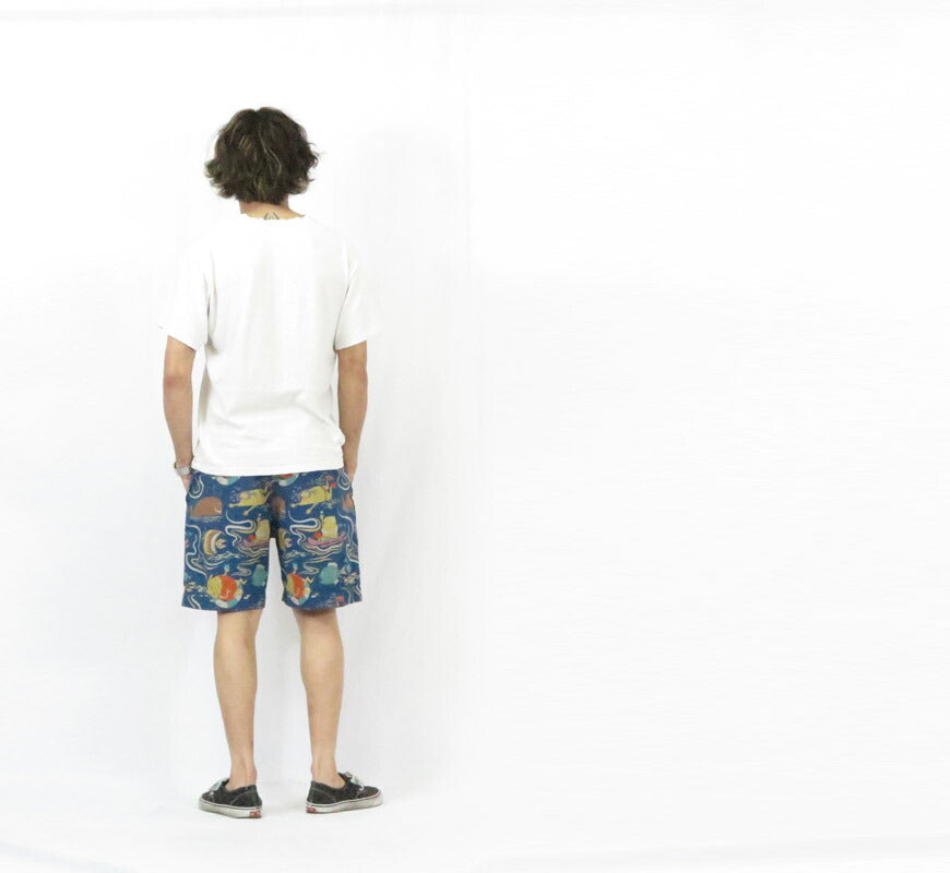 サンサーフ SUN SURF ショーツ ハーフパンツ DOBBY COTTON SHORTS “OCEAN ACTIVITIES” by 柳原良平 with MOOKIE SS52570