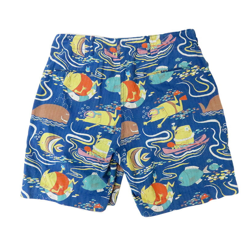 サンサーフ SUN SURF ショーツ ハーフパンツ DOBBY COTTON SHORTS “OCEAN ACTIVITIES” by 柳原良平 with MOOKIE SS52570