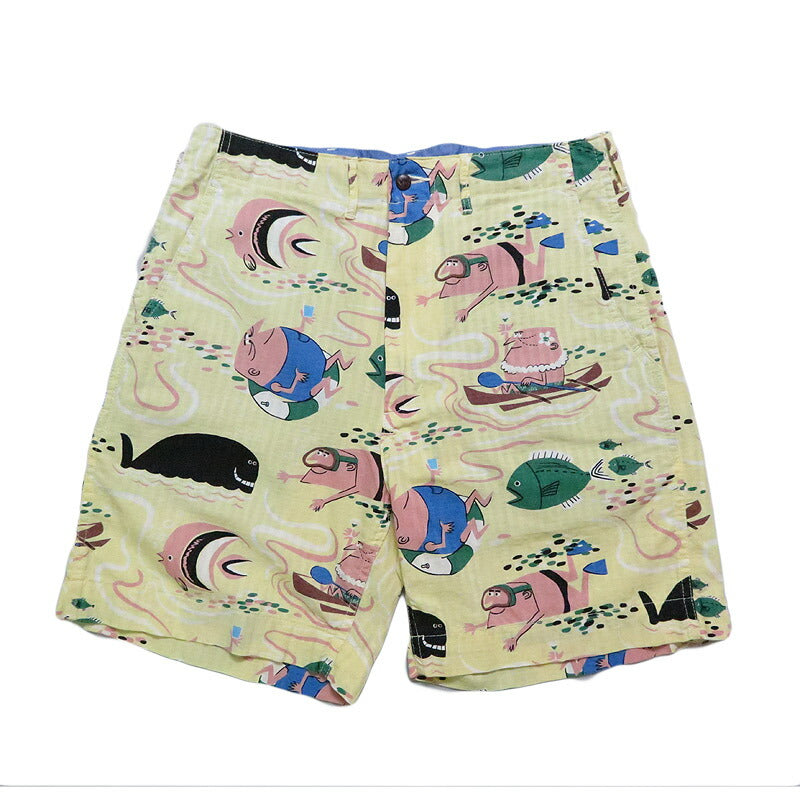 サンサーフ SUN SURF ショーツ ハーフパンツ DOBBY COTTON SHORTS “OCEAN ACTIVITIES” by 柳原良平 with MOOKIE SS52570