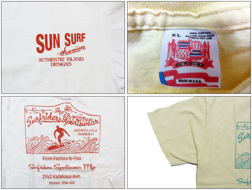 サンサーフ SUN SURF 半袖 Tシャツ Surfriders Sports wear SS79550【2025年春夏新作】