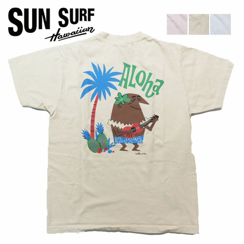 サンサーフ SUN SURF 半袖 Tシャツ “ALOHA” by 柳原良平 with MOOKIE SS79569【2025年春夏新作】