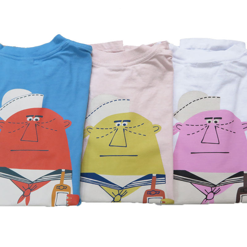 サンサーフ SUN SURF 半袖 Tシャツ “SAILOR” by 柳原良平 with MOOKIE SS79570【2025年春夏新作】