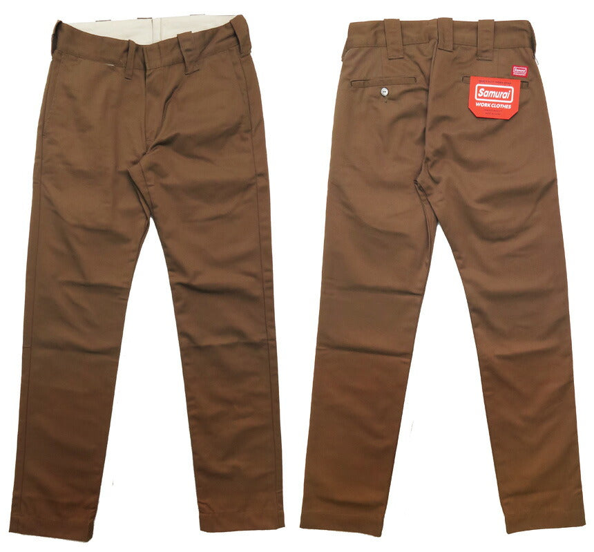 サムライジーンズ SAMURAI JEANS TCクロス ワークパンツ スリム SWC500WP-CE