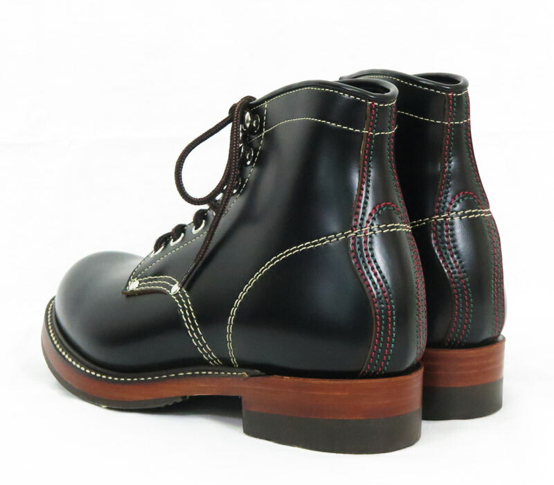 トイズマッコイ TOYS McCOY ガラスレザー ワークブーツ サーヴェイヤー ブラック WORK BOOTS SURVEYOR BLACK TMA2001 【2025年春夏新作】
