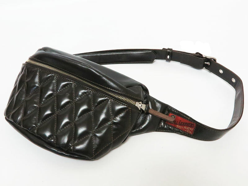 トイズマッコイ TOYS McCOY ホースハイド レザー デュアルブレード パッデッド バッグ 馬革 DUAL BLADE "PADDED" BAG ウエストバッグ ボディバッグ TMA2422【2025年秋冬新作】