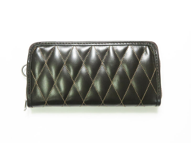 トイズマッコイ TOYS McCOY ホースハイド レザーキルティング ロングウォレット ラウンドジッパー 馬革 LEATHER QUILTED LONG WALLET TMA2506【2025年秋冬新作】