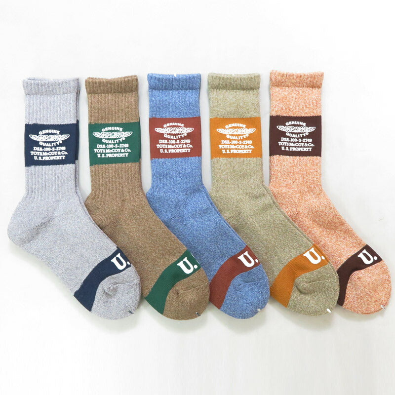トイズマッコイTOYSMcCOY ソックス CUSHON SOLE SOCKS "TOYS McCOY & CO" TMA2517【2025年春夏新作】