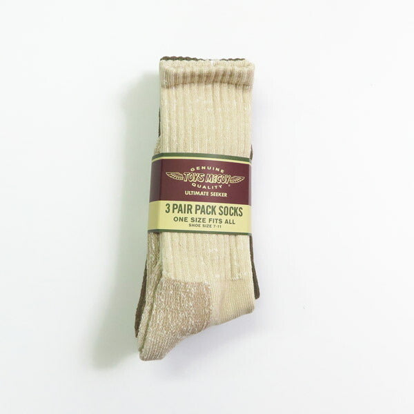 トイズマッコイTOYSMcCOY ブーツソックス 3足セット 靴下 3-PACK BOOTS SOCKS TMA2518【2025年春夏新作】