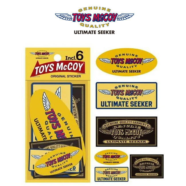 トイズマッコイ TOYS McCOY オリジナルステッカー 6枚セット ORIGINAL STICKER SET Incl.6 TMA2502【2025年春夏新作】