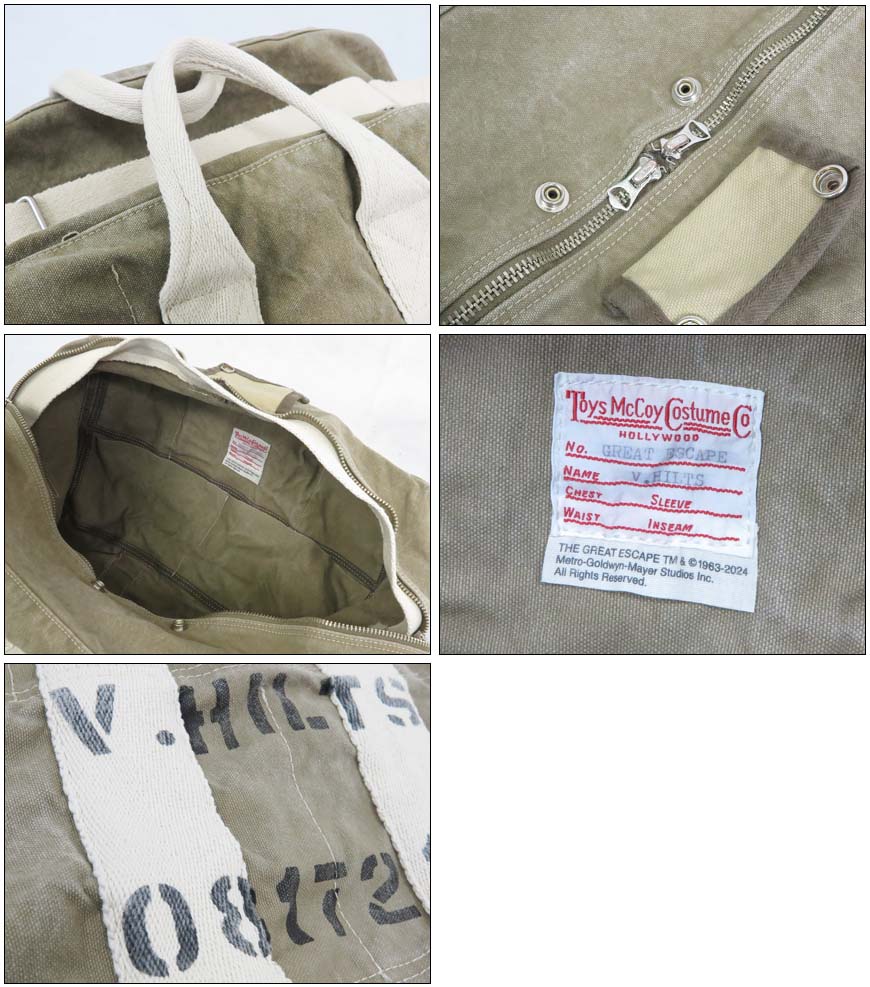 トイズマッコイ TOYS McCOY アヴィエイターキットバッグ AVIATOR'S KIT BAG "V.HILTS" CANVAS CLOTH TMA2522