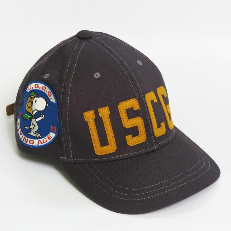 トイズマッコイ TOYS McCOY コットンヘリンボーン キャップ スヌーピー SNOOPY "U.S.C.G. " 帽子 TMA2526【2025年秋冬新作】