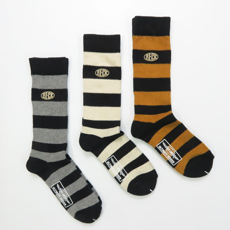 トイズマッコイ TOYSMcCOY ブーツソックス 3足セット 靴下 3-PACK BORDERED BOOTS SOCKS TMA2535【2025年秋冬新作】