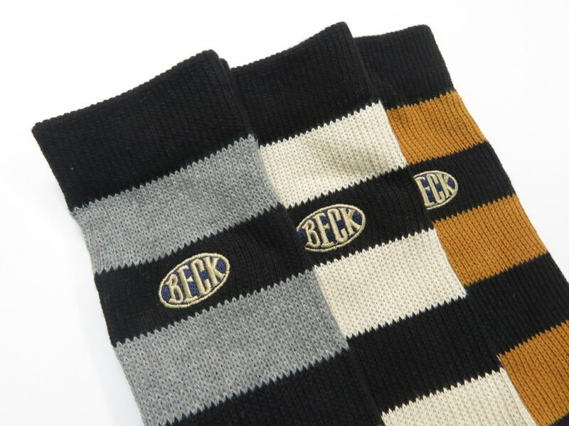 トイズマッコイ TOYSMcCOY ブーツソックス 3足セット 靴下 3-PACK BORDERED BOOTS SOCKS TMA2535【2025年秋冬新作】