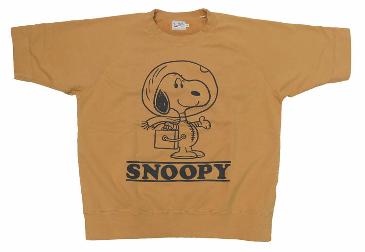 トイズマッコイ TOYS McCOY ラグランスリーブ 半袖 スウェット SNOOPY スヌーピー " FIRST BEAGLE ON THE MOON " TMC2421
