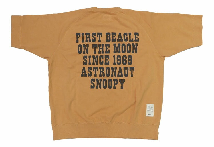 トイズマッコイ TOYS McCOY ラグランスリーブ 半袖 スウェット SNOOPY スヌーピー " FIRST BEAGLE ON THE MOON " TMC2421