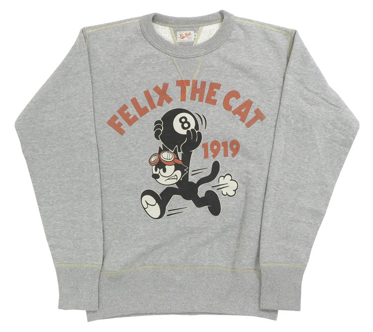 トイズマッコイ TOYS McCOY 長袖 プリント ミリタリー クルーネック スウェット FELIX THE CAT フィリックス "8 BALL" TMC2448【2024-25年秋冬新作】