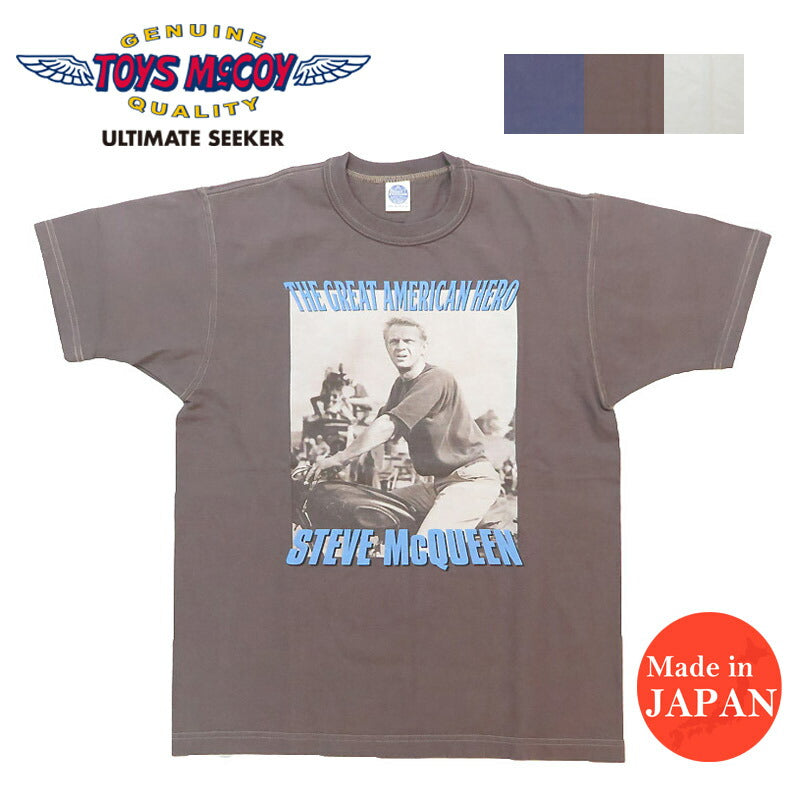 トイズマッコイ TOYSMcCOY 半袖 TシャツS. McQUEEN TEE " THE GREAT AMERICAN HERO " マックイーン TEE TMC2505 【2025年春夏新作】
