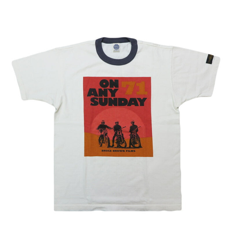 トイズマッコイ TOYS McCOY 半袖 Tシャツ" ON ANY SUNDAY 71 "マックイーン TEE TMC2510 【2025年春夏新作】