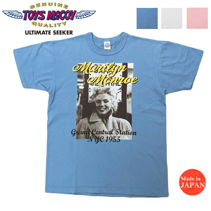 トイズマッコイ TOYS McCOY 半袖 Tシャツ MARILYN MONROE マリリンモンロー " GRAND CENTRAL STATION NYC 1955 " TMC2514【2025年春夏新作】