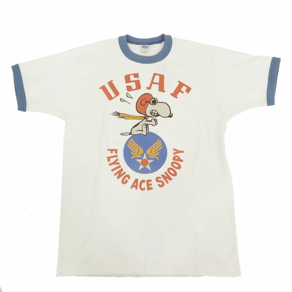 トイズマッコイ TOYSMcCOY 半袖 Tシャツ SNOOPY スヌーピー リンガー TEE USAF FLYING ACE TMC2519【2025春夏新作】