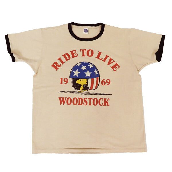 トイズマッコイTOYSMcCOY 半袖 Tシャツ MOTORCYCLE TEE WOODSTOCK RIDE TO LIVE 1969 TMC2522【2025年春夏新作】