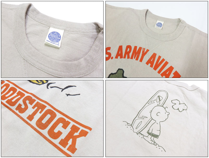 トイズマッコイ TOYSMcCOY 半袖 Tシャツ SNOOPY TEE WOODSTOCK " U.S.ARMY AVIATION " TMC2523【2025年春夏新作】