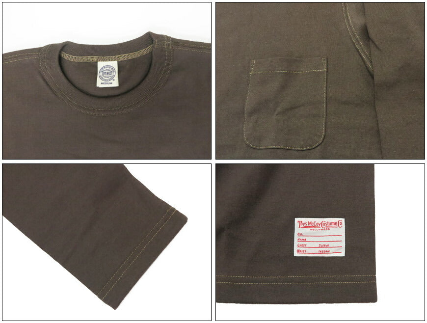 トイズマッコイ TOYS McCOY 長袖 Tシャツ 無地 THE GREAT AMERICAN HERO LONG SLEEVE POCKET TEE TMC2543【2025年秋冬新作】