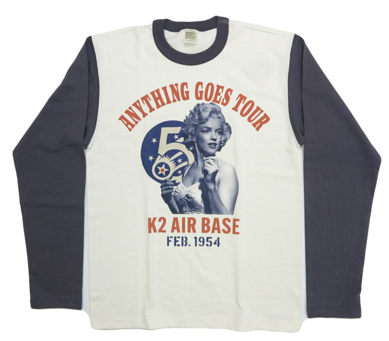 トイズマッコイ TOYS McCOY 長袖 Tシャツ マリリンモンロー LONG SLEEVE TEE MARILYN MONROE "ANYTHING GOES TOUR" TMC2544【2025年秋冬新作】