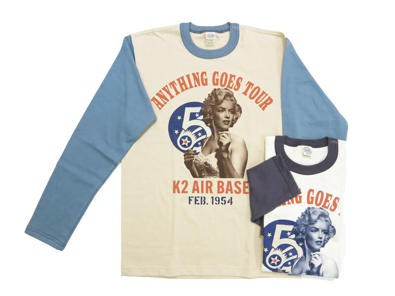 トイズマッコイ TOYS McCOY 長袖 Tシャツ マリリンモンロー LONG SLEEVE TEE MARILYN MONROE "ANYTHING GOES TOUR" TMC2544【2025年秋冬新作】