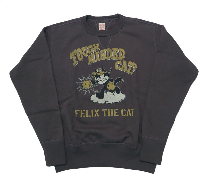 トイズマッコイ TOYS McCOY 長袖 クルーネック スウェット ヘヴィ―ウェイト FELIX THE CAT "TOUGH MINDED CAT!" フェリックス TMC2547 【2025年秋冬新作】