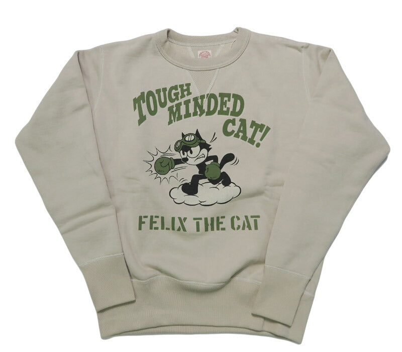 トイズマッコイ TOYS McCOY 長袖 クルーネック スウェット ヘヴィ―ウェイト FELIX THE CAT "TOUGH MINDED CAT!" フェリックス TMC2547 【2025年秋冬新作】