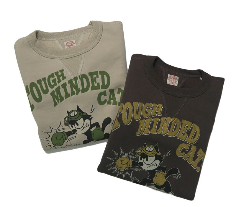 トイズマッコイ TOYS McCOY 長袖 クルーネック スウェット ヘヴィ―ウェイト FELIX THE CAT "TOUGH MINDED CAT!" フェリックス TMC2547 【2025年秋冬新作】