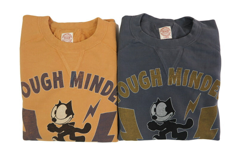 トイズマッコイ TOYS McCOY 長袖 プリント ガーメントダイ クルーネック スウェット FELIX THE CAT フィリックス "TOUGH MINDED" TMC2548【2025年秋冬新作】