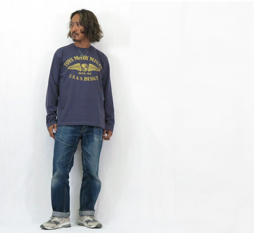 トイズマッコイ TOYS McCOY 長袖 Tシャツ MILITARY LONG SLEEVE TEE TOYS MCCOY MFG.CO. U.S.A.S.DESIGN TMC2553【2025年秋冬新作】