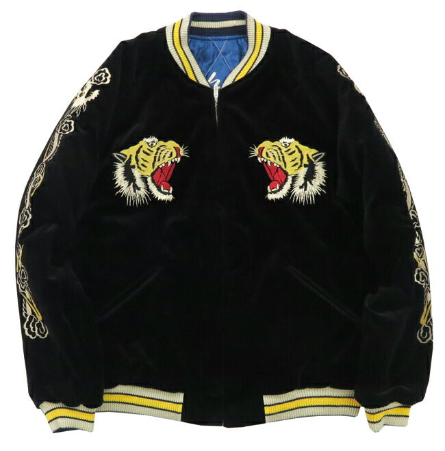 テーラー東洋 テイラー東洋 Tailor Toyo ベロア×キルト サテン スカジャン ROARING TIGER × WHITE EAGLE ジャケット 50年代中期 ベルベット 別珍 TT15544 【2024-25年秋冬新作】
