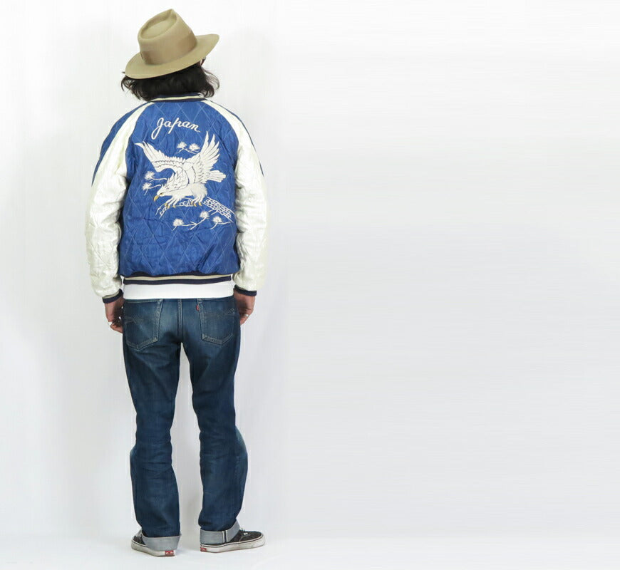 テーラー東洋 テイラー東洋 Tailor Toyo ベロア×キルト サテン スカジャン ROARING TIGER × WHITE EAGLE ジャケット 50年代中期 ベルベット 別珍 TT15544 【2024-25年秋冬新作】