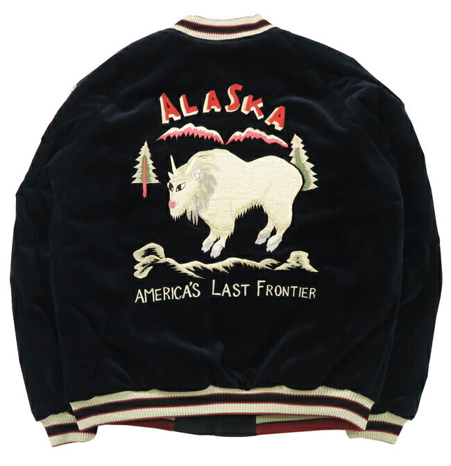 テーラー東洋 テイラー東洋 Tailor Toyo ベロア×キルト サテン スカジャン MOUNTAIN GOAT × ALASKAN FLAG ジャケット 50年代後期 ベルベット 別珍 TT15544 【2024-25年秋冬新作】