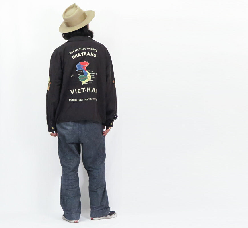 テーラー東洋 テイラー東洋 Tailor Toyo ベトナム ジャケット ベトジャン エイジングモデル VIETNAM MAP 1960年代中期 刺繍 コットンレーヨン ジャンパー TT15547 【2024-25年秋冬新作】