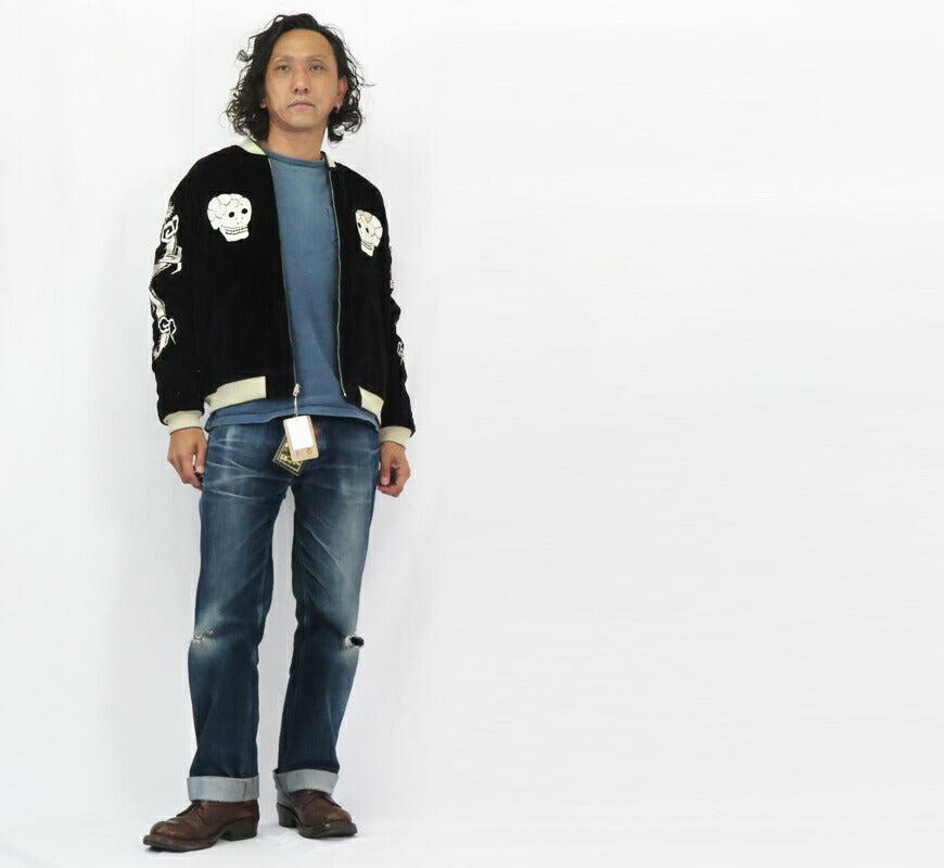 テーラー東洋 テイラー東洋 Tailor Toyo 2025年新春限定モデル ベロア×キルト サテン スカジャン SPIDERWEB, SNAKE & SKULL × DRAGON & TIGER ジャケット ベルベット 別珍 TT15666 【2024-25年秋冬新作】