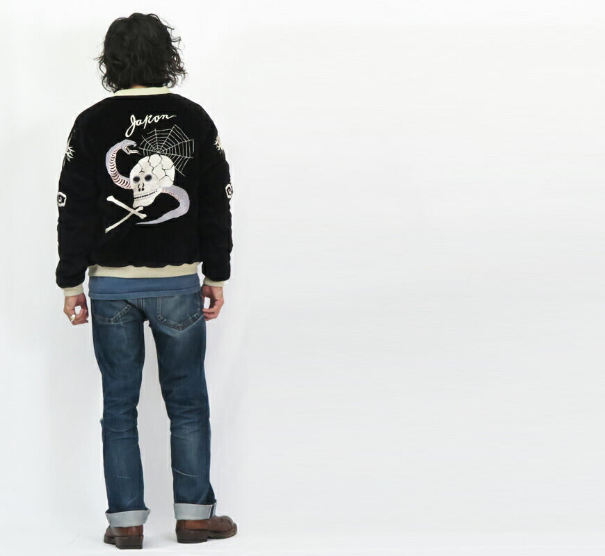 テーラー東洋 テイラー東洋 Tailor Toyo 2025年新春限定モデル ベロア×キルト サテン スカジャン SPIDERWEB, SNAKE & SKULL × DRAGON & TIGER ジャケット ベルベット 別珍 TT15666 【2024-25年秋冬新作】
